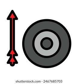 arrows Vector Line Filled Icon Design