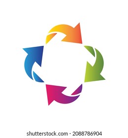 Arrows vector logo icon design