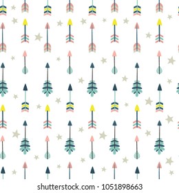 Arrows vector seamless pattern