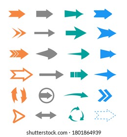 Arrows vector set. Arrow icons. Arrow vector icon. Arrow. Arrows vector collection