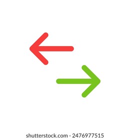 Arrows. Vector arrows set. Collection of pointers. Navigation symbol. Pointers icons. Pointer cursor. Road signs. Market growth and decline. Direction movement. Growth icon. Decline sign. Arrow icon