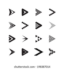 Arrows vector set - illustration 