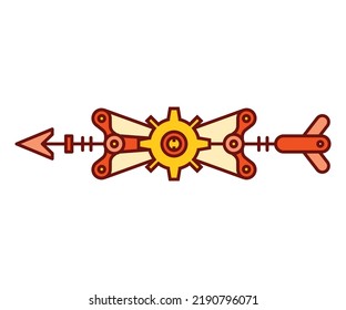 arrows weapon on white background vector illustration