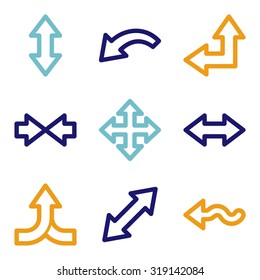 Iconos web de flechas