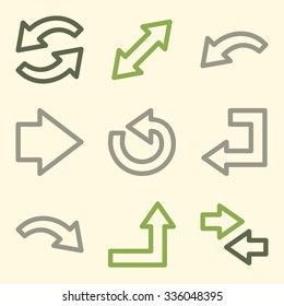 Iconos web de flechas