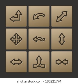 Pfeilsymbole, Schaltflächen-Set