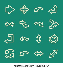 Pfeilsymbole.  Vorwärts und Weiter, Austausch- und Recycling-Symbol, Vektorzeichen