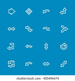 Arrows web icons.  Forward and go, exchange and recycling symbol, vector signs
