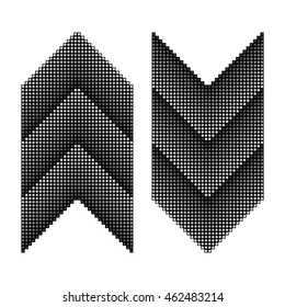 arrows from white and black balls number 2