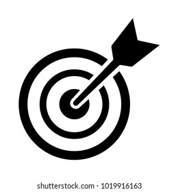 arrow,target icon, business icon vector