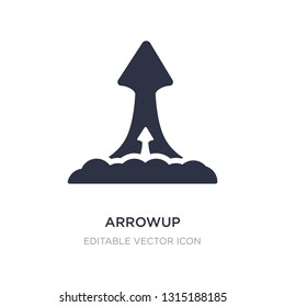 arrowup icon on white background. Simple element illustration from Other concept. arrowup icon symbol design.