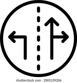 arrrow  vector thin line icon