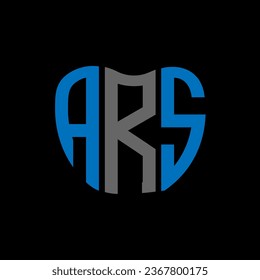 ARS letter logo creative design. ARS unique design.
