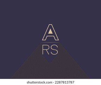 ARS letter logo design modern minimalist vector images