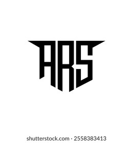 ARS letter logo design with white background in illustrator, vector logo modern alphabet font overlap style, calligraphy designs for logo, Poster, Invitation, etc.