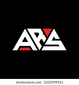 Das Logo-Design des ARS-Dreiecksbriefes ist dreieckig. ARS Triangle Logo Design Monogramm. ARS Dreieck-Vektorlogo-Vorlage mit roter Farbe. Das dreieckige ARS-Logo Einfach, elegant und luxuriös.