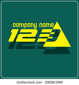 The art of 1, 2 and 3 combinations number logo design.