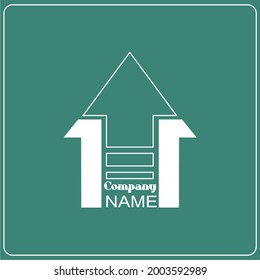 The art of 1 combinations number  with a white arrow.