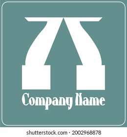 The art of 7 combinations logo design with a white color, and creates an up arrow