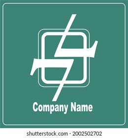 The art of 7 number combinations logo design with a white box.