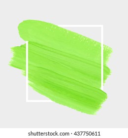 Art abstract background brush paint grunge texture design acrylic stroke poster illustration vector over square frame. Rough paper hand painted vector. Perfect design for headline and logo. 
