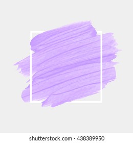 Art abstract background brush paint texture design acrylic stroke poster illustration vector over square frame. Rough paper hand painted vector. Perfect design for headline, logo and sale banner. 