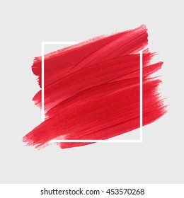 Art abstract background brush paint texture design acrylic stroke poster vector illustration. Perfect design for headline, logo and sale banner. 