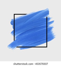 Art abstract background brush paint texture design acrylic stroke poster vector illustration. Perfect design for headline, logo and sale banner. 