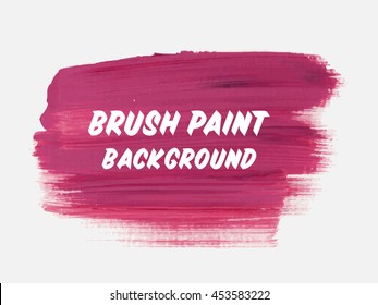 Art abstract background brush paint texture design acrylic stroke poster vector illustration. Perfect design for headline, logo and sale banner. 