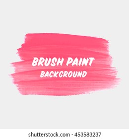 Art abstract background brush paint texture design acrylic stroke poster vector illustration. Perfect design for headline, logo and sale banner. 
