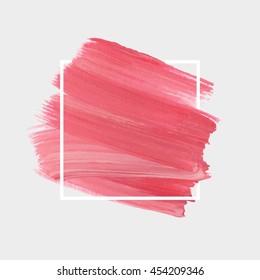 Art abstract background brush paint texture design acrylic stroke poster vector illustration. Perfect design for headline, logo and sale banner. 