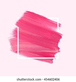 Art abstract background brush paint texture design acrylic stroke poster vector illustration. Perfect design for headline, logo and sale banner. 
