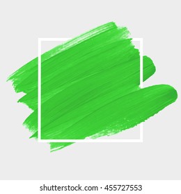 Art abstract background brush paint texture design acrylic stroke poster vector illustration. Perfect design for headline, logo and sale banner. 