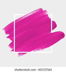 Art abstract background brush paint texture design acrylic stroke poster vector illustration. Perfect design for headline, logo and sale banner. 