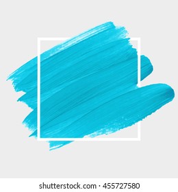 Art abstract background brush paint texture design acrylic stroke poster vector illustration. Perfect design for headline, logo and sale banner. 