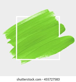 Art abstract background brush paint texture design acrylic stroke poster vector illustration. Perfect design for headline, logo and sale banner. 