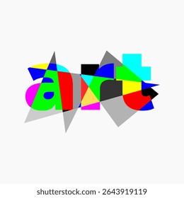 fundo abstrato arte com cubos coloridos