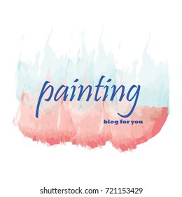 Art abstract background vector illustration. Watercolor texture brush painted. Usable for art blog and other designs.
