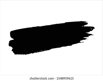art abstract black ink paint stroke background vector