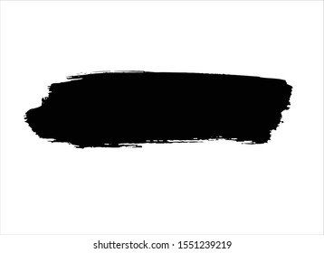 art abstract black ink paint stroke background vector