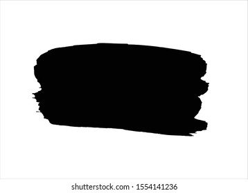 art abstract black ink paint stroke background vector