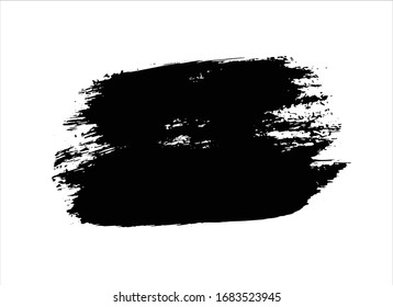 fondo abstracto de trazo de pintura con tinta negra 