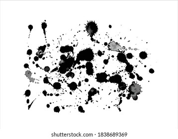 art abstract black ink paint stroke background