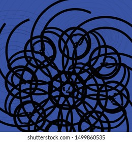 Art abstract blue black vector background simple wallpaper concept 