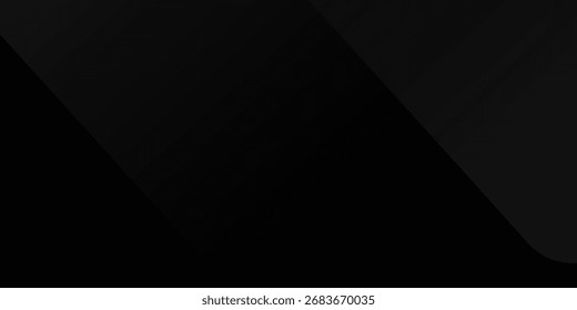 Art abstract curved wavy lines on black background. Black background with line curve design. Blurred black silk fabric. Iridescent and shining like a star in the night sky, modern