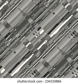 Art abstract diagonal glitch textured background. Seamless pattern. Vector. 