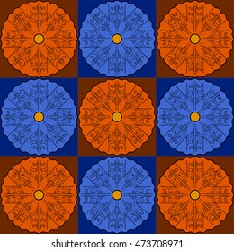 Art abstract floor geometric seamless pattern