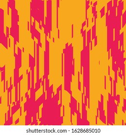 Art Abstract Geometric Pattern with Pixel Style Mosaic Elements
