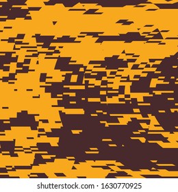 Art Abstract Geometric Pattern with Pixel Style Mosaic Elements