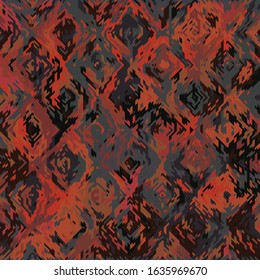 Art Abstract Geometric Pattern with Pixel Style Mosaic Elements